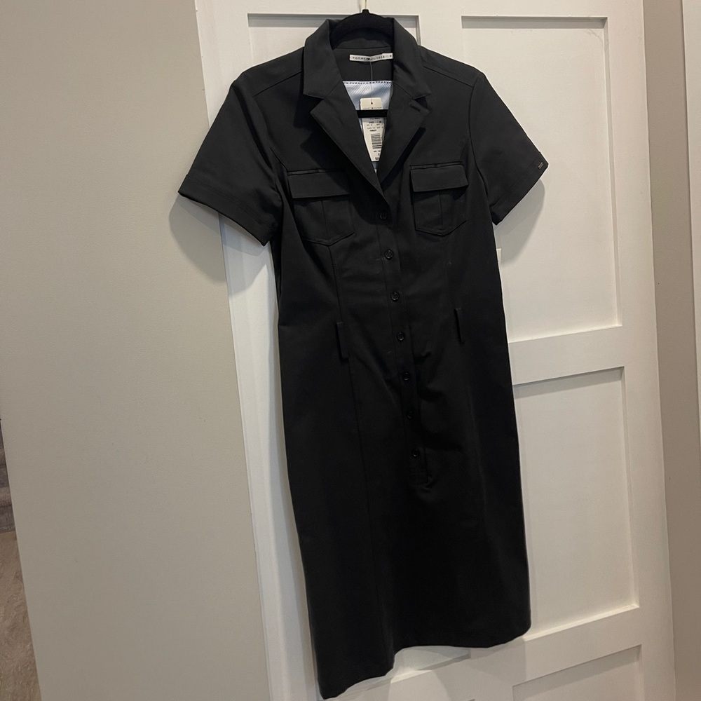 Tommy Hilfiger Black Midi Dress